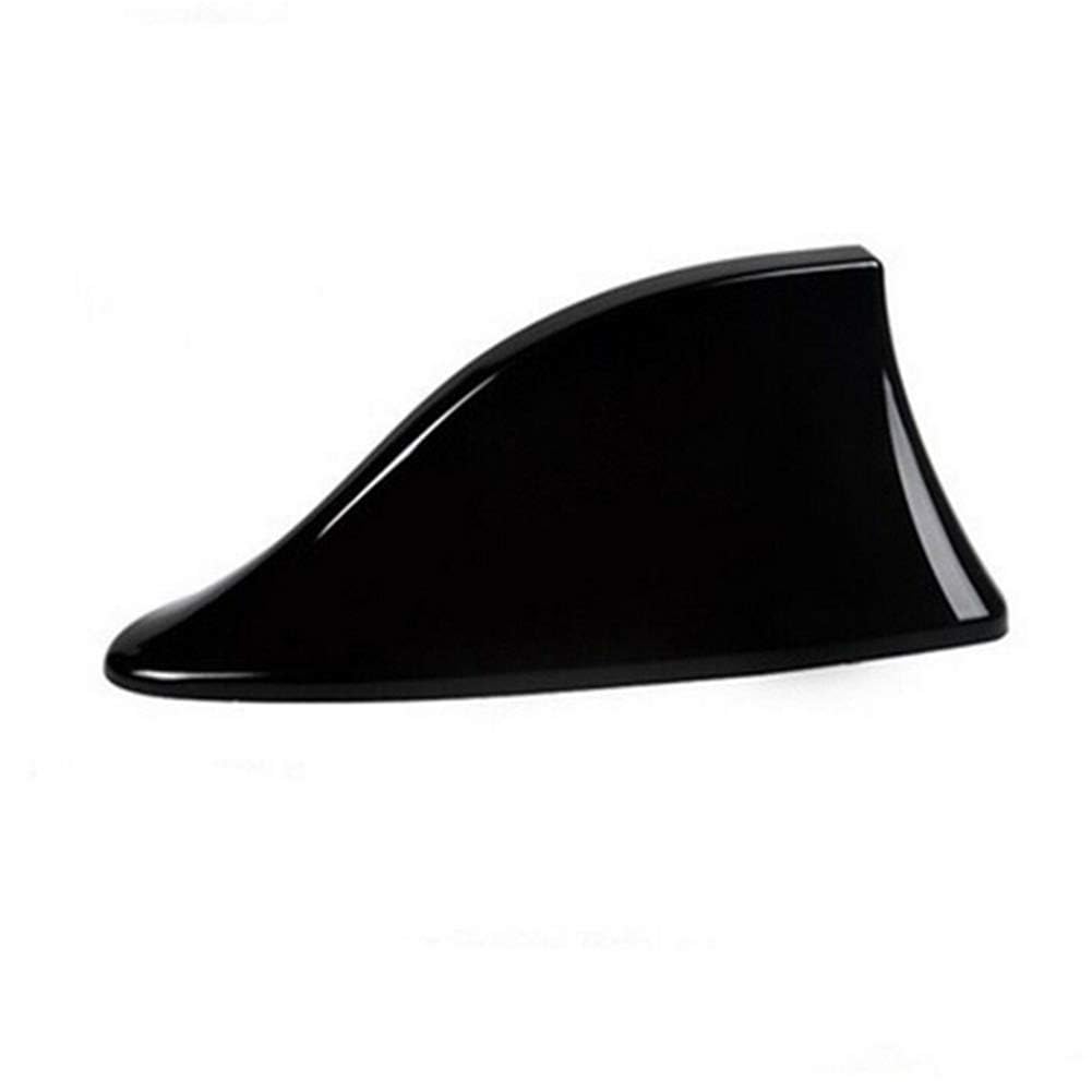 WANJUNSHANGMAOYOUXIAN Car Shark Fin for Seat Leon 4 SC (KL) 2020-2027 (5-Türer,Kompakt), Waterproof Signal Amplifier Antenna, Aerodynamic Decorative Roof Aerial, Gloss Exterior Styling,Black