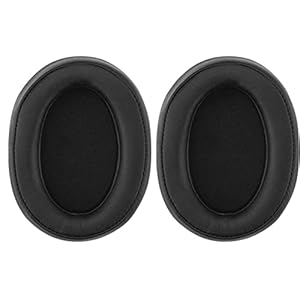 Proteïne Huid Vervanging Oordopjes Compatibel met Sony MDR 100ABN WH-H900N Hoofdtelefoon Kussen Zwart 1Paar