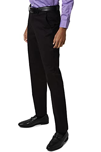 Image of Peter England Men Regular Fit Casual Trousers