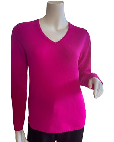 Image of 100% Cashmere Long Sleeve Pullover V Neck Sweater. Comfort, Luxury,Soft Silky Texture. Essential Classic Pullover