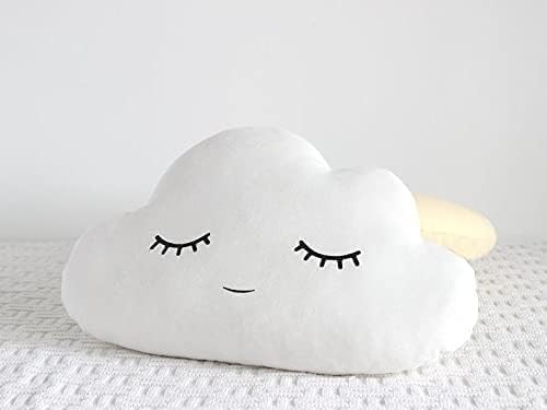 Image of 50cm Velvet Shaped Stuffed Cushion Toy | Soft Plush Decorative Pillow - Bedroom Decor Soft Toy Cushion for Kids Home & Gift (3 Pcs Cloud Moon Star)