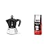 Bialetti New Moka Induction Caffettiera Adatta All'Induzione, 2 Tazze, 90 Milliliters, Alluminio, Nero & Perfetto Moka Caffe Macinato, Gusto Classico 1 X 250 Gr