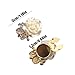Rhinestone Buttons, Flower Button Covers With Rhinestone Design, Metal Cufflink For Business Wedding Shirt Blouses, Sturdy Grip For Formal And Casual Wear, For Fashion Enthusiasts