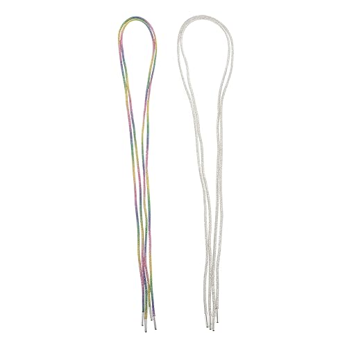 Lacets de sport ronds réfléchissants paillettes strass pour baskets running sneakers