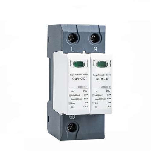 Parasurtenseur GSP9 40KA contre la foudre protection active réseau AC 275V 2 pôles