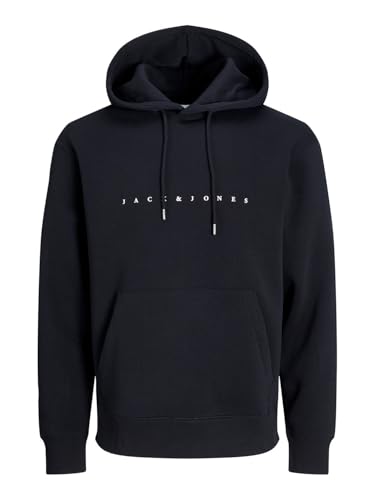 JACK & JONES Jjestar Jj Sweat Hood Noos, Sudadera con capucha Hombre, Negro, M
