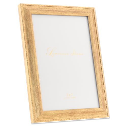 Lawrence Frames Picture Frame, Polystyrene, Gold, 5x7