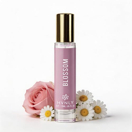 Image of HVNLY Blossom Eau De Parfum For Women | Long Lasting Luxury Floral Perfume | White Florals, Rose, Musk| Best Female Gift For Anniversary, Birthday, Wedding | Office Wear, Day Wear | 15 ml