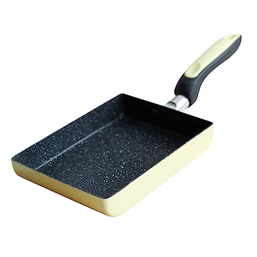 Ipetboom Sartén Cuadrada Antiadherente para Tamagoyaki 20Cm Mango Térmico para Cocinas de Inducción para Tortillas y Verduras