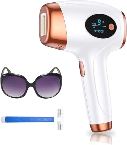 Aopvui Laser Hair Removal Device for Women and Men,Epilater Hair Remover 999900 Flashes for Arm Leg Back Whole Body Use
