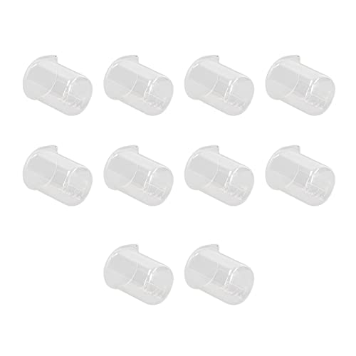 ERYUE Laboratory Glass Beaker 50ml Thick Graduated Cylinder Cup Clear Standard Scale Line for Industrial Teaching Home Experiments,10 Pcs