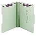 Smead Pressboard File Folder with SafeSHIELD Fasteners, 2 Fasteners, 1/3-Cut Tab, 3" Expansion, Legal Size, Gray/Green 25 per Box (19944)