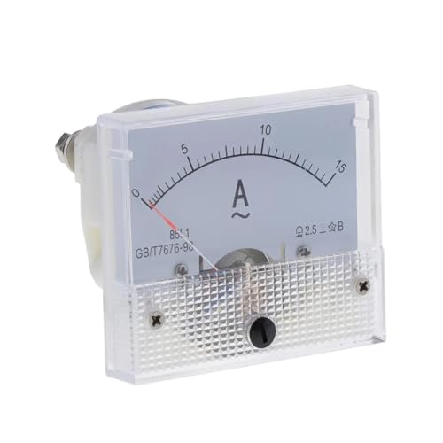 Ampèremètre à panneau analogique AC 0-3A pour système de distribution d'énergie