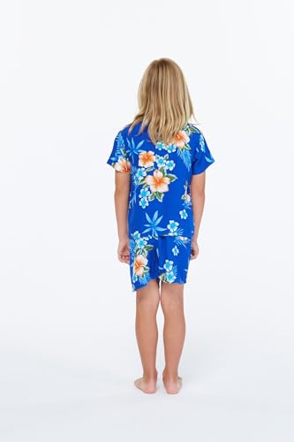 Image of Boys' Aloha Shirt Cabana Set in Signature Prints | Button Front Shirt; Soft Rayon Fabric; Signature Tropical Prints; Lightweight Comfort; Vacation Ready