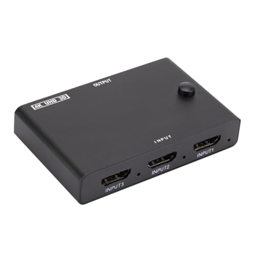 FONDOTIN 入力 出力 対応 ビデオスイッチャー 切替器 映像対応 カラー深 簡単操作 ポータブル設計 モニター切替