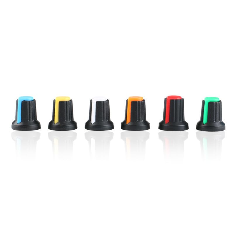 Commande de volume imprécise ? Bouton potentiomètre 6 mm WH148 rotatif multicolore