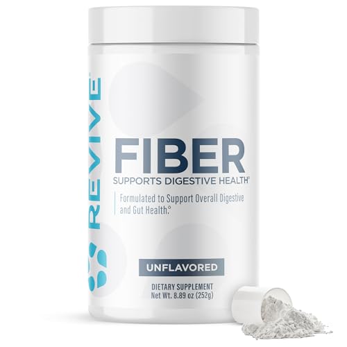 Revive MD Fiber - Digestive Health, Fiber, Psyllium Husk, Oat Flour - 30 Servings (Unflavored)