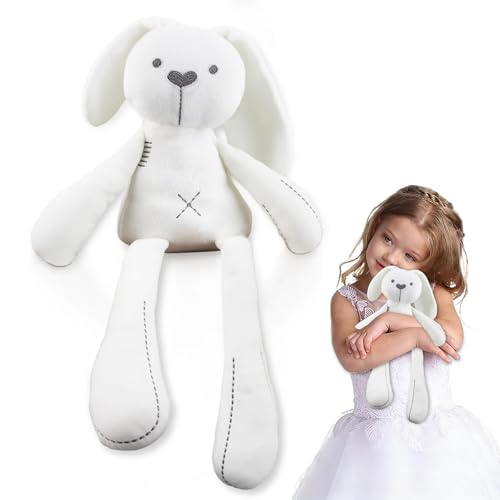 XIMEY Conejo de Pascua Peluche, Peluche de Conejo, Conejito de Peluche, Regali de Conejito Pasqua, Navidad, Cumpleaños, Año Nuevo para niños (Blanco 52cm)