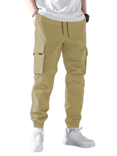Image of TOPLOT Men's Cargo Pants | Casual Trouser Design | Multi-Pocket Utility | Comfortable Fit Wear | Durable Construction | Easy Movement | Perfect for Casual, Outdoor & Travel (5228)