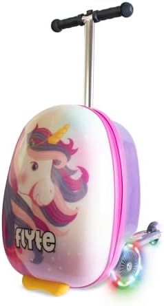FLYTE Scooter Suitcase Folding Kids Luggage – Luna the Unicorn, 1...