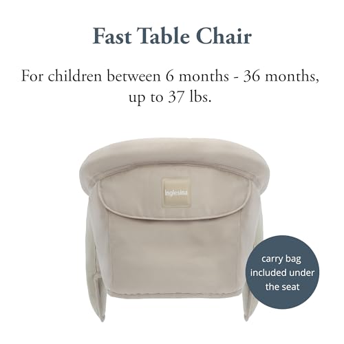 image for Inglesina Fast Table Chair, Cream - Portable Baby High Chair - for Bab