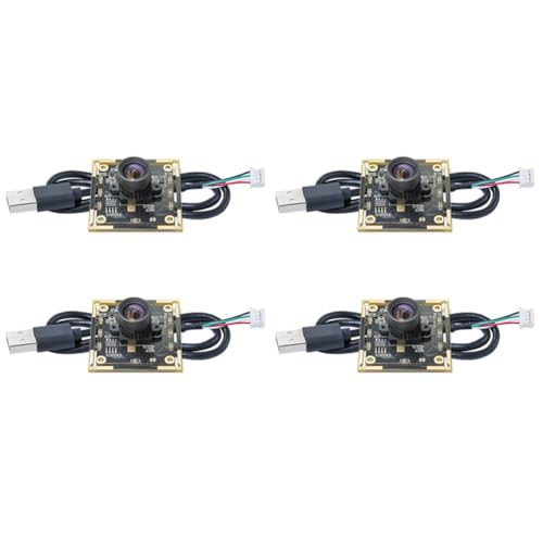 Rhinozix 4PCS 9732 カメラモジュール 1MP 1280x720 30fps USB フリードライバー マニュアルフォーカス 1メートルケーブル付き WinXP/7/8/10 用