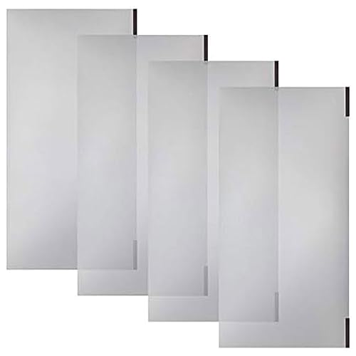 Origami Magnetic Shelf Liners For Wire Shelves & Wire Shelving | R5 Series Collapsible Foldable 4-Shelf Large Heavy Duty Storage Rack (4 Pack) | Clear