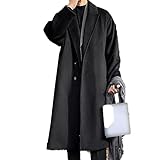 [YJSO] トレンチコート メンズ 紳士服 ウール混 カジュアル ロング 仕事 コート 秋 おしゃれ スリム 春服 くろい 2XL 秋服 オフィス 防寒 通学 通勤 旅行 ファッション ビジネスジャケット アウター 大きいサイズ チェスターコート 男性用 厚手