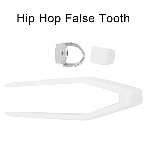 Decoração de Festa de Halloween Com Dente de Hip Hop Banhado a Ouro, Fácil de Usar para Acessório de