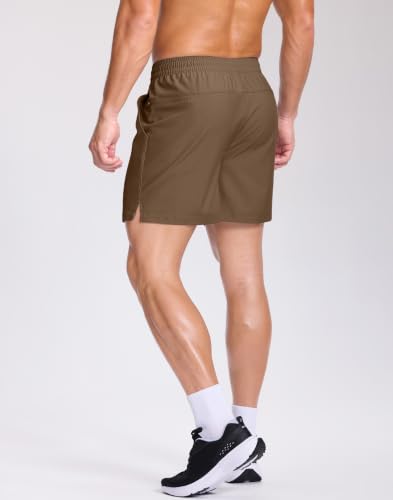 Image of GGJ Men's Lightweight Athletic Shorts with 2 Zipper Pockets 7 inch /9 inch /5 inch Gym Workout Running Quick Dry Tennis Shorts for Men