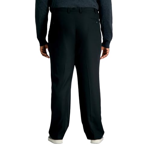 Image of Haggar Men's Big & Tall Cool 18 Pro Classic Fit Flat-Front and Pleat-Front Golf Pant