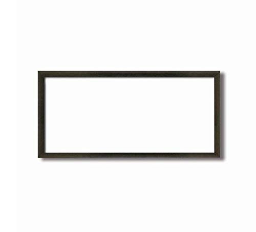 【長方形額】木製額 縦横兼用額 前面アクリル仕様 ■黒茶色長方形額 (コクタン色, 450×200mm)
