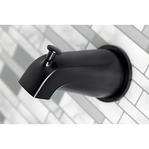 Grifo para bañera y ducha Kingston KBX8140BX, acabado negro mate, colección Metropolitan; con dos mangos; construcción de latón y ABS de grado técnico; cartucho sin empaques duradero miniatura 2