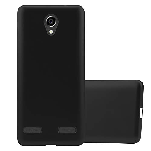 Cadorabo Funda para ZTE Blade L7 en Metallic Negro - Cubierta Proteccíon de Silicona TPU Delgada e Flexible con Antichoque - Gel Case Cover Carcasa Ligera