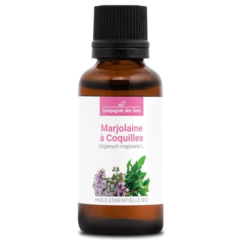 MARJOLAINE À COQUILLES BIO - 30mL - Huile Essentielle de Qualité Premium - 100% Pure, Naturelle, garantie ChromaCert® - Chémotypée & Intégrale