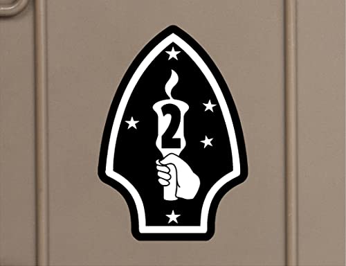 Image of 2nd Marine Division 2nd MARDIV Veteran Sticker Decal (3 inch Pack of Two)