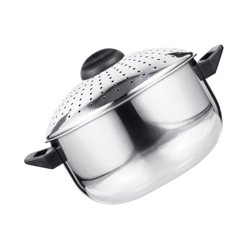 VERDANVERSE Olla Rápida para Cocinar Fideos de Acero Inoxidable con Filtro Integrado Utensilio Seguro y Fácil de Limpiar para Inducción y Uso Cocina