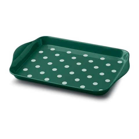 Zeal Mini Dotty Design Serving Tray - Forest Green Cover