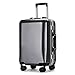 Valise à roulettes universelle Cadre en aluminium de 20 pouces USB Suitcase rechargeable avec coque d'enregistrement de mot de passe for voyage d'affaires School School Silver ( Color : Gray )