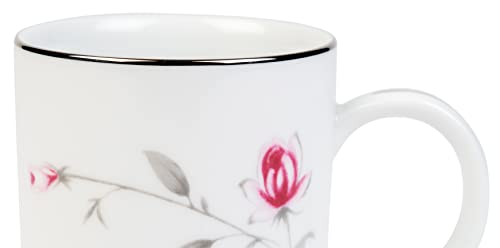 Image of DANKOTUWA, world-class tableware Set Of 2 Luxury Porcelain Coffee Mugs 250Ml With Platinum, Elegant And Durable Cups, Vegan Scratch Resistant Hard Chip Resistant, Gift For Any Occasion (Lasting Rose)