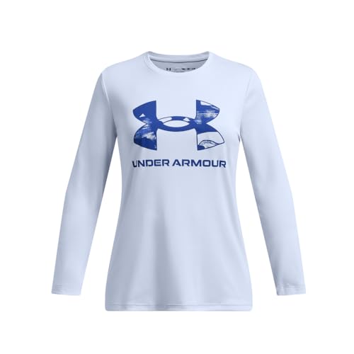 Image of Under Armour Girls' Tech Big Logo Printed Long Sleevedisc