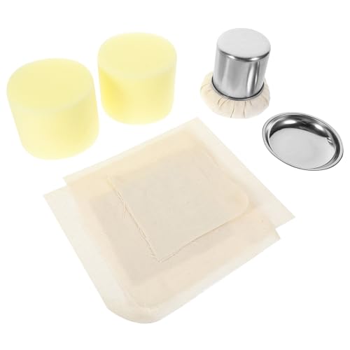 LABRIMP Vadrouille Huile de Cuisine Résistante avec Tissu de Remplacement Tampon Huileur pour Crêpière Séchage Rapide et Réutilisable Accessoire Pratique...