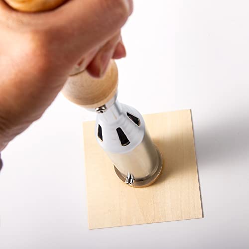 Stamtech Electric Branding Iron For Wood - Durable Custom Metal Branding Iron Leather Stamps Wedding Stamps Personalized Branding Iron For Meat Wood Paper Plastic (1.5", 300W) #TOP6