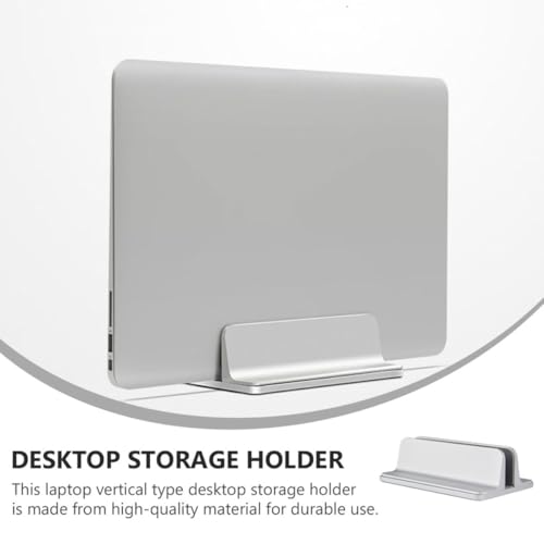 Soporte vertical para laptop de aleación de aluminio ajustable miniatura 3