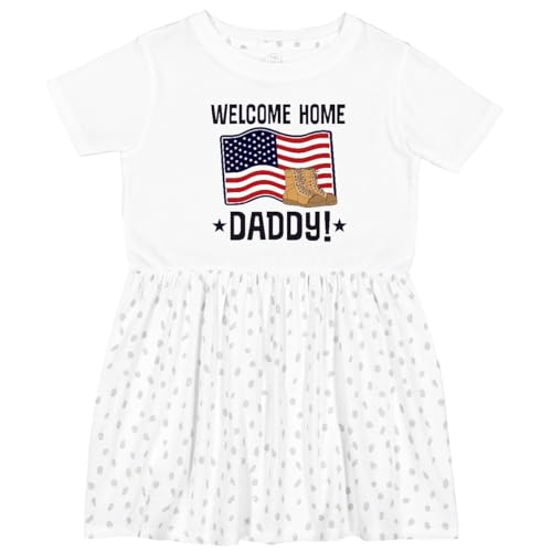 inktastic Military Daddy Welcome Home Toddler Dress