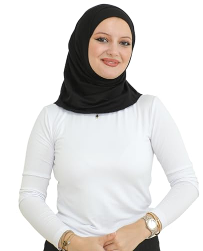 Prien Sport Instant Hijab For Women, Muslim Cotton Turban, Soft Head Scarf, Ready To Wear Hijabs Prayer Clothes, Islamic Wear2