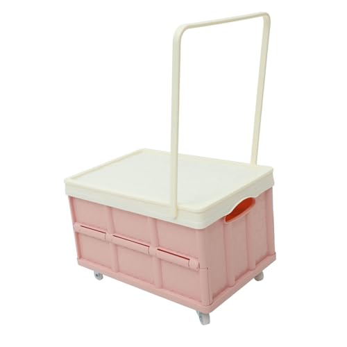 ARTSEWPLY Scatola Con Ruote Per Stoccaggio Da Contenitore Con Per Libri e Giocattoli Scatole Impilabili Per Camera Da e Auto Pieghevole e Durevole