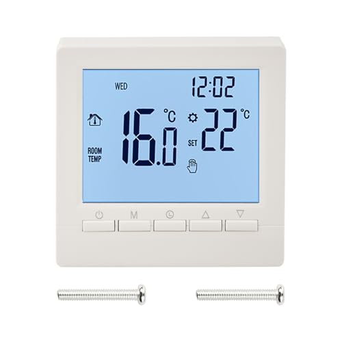 Funzionalità programmabile: goditi la flessibilità di impostare un programma programmabile di 5 e 2 settimane che ti consente di regolare le impostazioni della temperatura in base alle tue routine e preferenze quotidiane