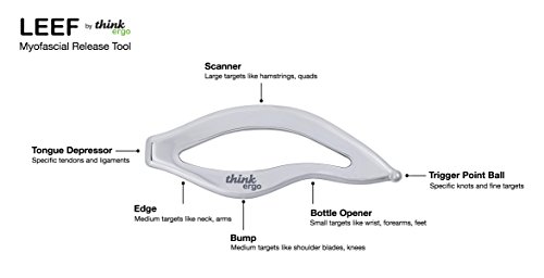 Leef Myofascial Release Tool Stainless Steel. Ergonomic Instrument Assisted Soft-Tissue Mobilization Iastm, Gua Sha Scraping Massage #TOP1