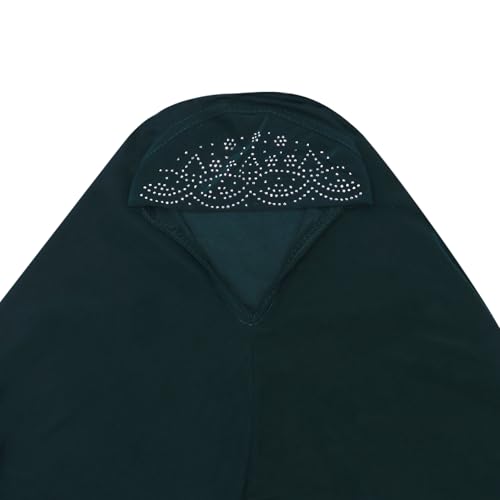 Women's Glitter Rhinestone Muslim Islamic Hijab Scarf One Piece Full Cover Long Turban Headscarf Wraps Scarf Shawl4